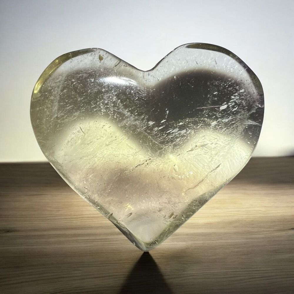 Citrine‎ Crystal Heart Carving